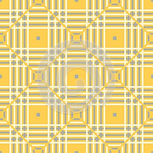 Geometric seamless pattern. Yellow gray and white colored background