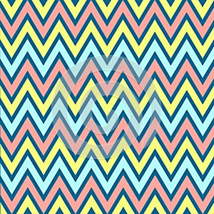 Geometric Seamless zigzag pattern. Repeated background, backdrop or invitation card abstract design. Chevron seamless pattern