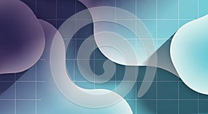 Geometric Shadow Grid Wallpaper