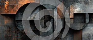 Geometric Shadows: An Abstract Pattern of Overlapping Shapes and Depth