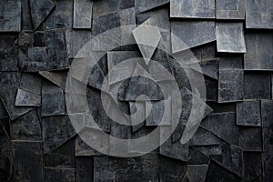 Geometric Shadows: An Abstract Pattern of Overlapping Shapes and Depth