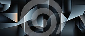 Geometric Shadows: An Abstract Pattern of Overlapping Shapes and Depth