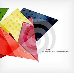 Geometric shape abstract futuristic background