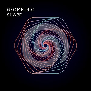 Geometric Shape Vector Graphic Illustration Gradient
