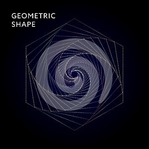 Geometric Shape Vector Graphic Illustration Gradient