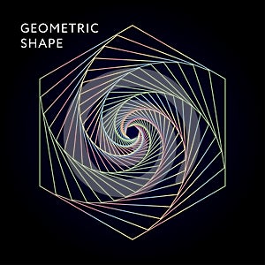 Geometric Shape Vector Graphic Illustration Gradient