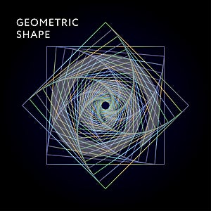 Geometric Shape Vector Graphic Illustration Gradient