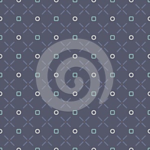 Geometric shapes and line seamless pattern.