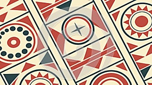 Geometric shapes pattern, abstract and modern background design vector design Generative AI