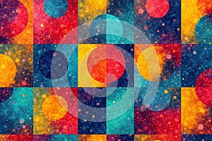 Geometric shapes in repeating sequence, bold lines, clean, sharp, geometric