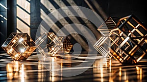 The Dance of Light and Shadow: A Playful Abstract Digital art generation