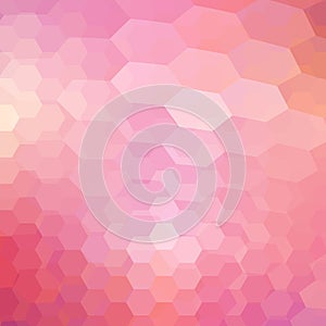 Geometric shining pattern with hexagon