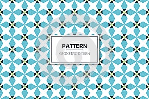 Geometric simple seamless pattern with colorful elements