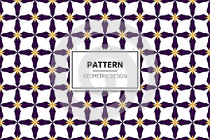 Geometric simple seamless pattern with colorful elements