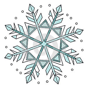 Geometric_snowflake_design_isolated_on