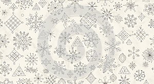 Geometric Snowflake Pattern on Textured Background