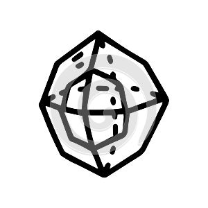 geometric solid line vector doodle simple icon