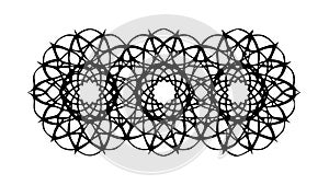 Geometric Sphere Pattern Abstract Design, vector design Generative AI