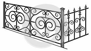 Geometric Square Grid Pattern Abstract Corner, vector design Generative AI