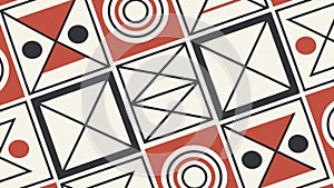 Geometric square pattern, abstract and tiled background design vector design Generative AI