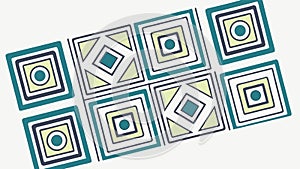 Geometric Square Pattern: Modern Abstract Design Vector Art, vector design Generative AI