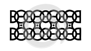 Geometric Square Pattern, Repeating Block Design Texture, vector design Generative AI