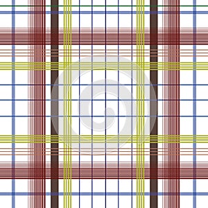 Seamless plaid line pattern design