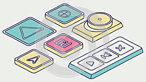 Geometric Square Pattern Tileable Background Vector Design, vector design Generative AI