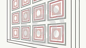 Geometric squares pattern, abstract texture and modern design vector design Generative AI