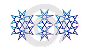 Geometric Star Cluster Pattern Vector, vector design Generative AI