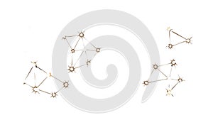 Geometric Star Constellation Pattern Vector, vector design Generative AI