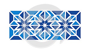 Geometric Star Pattern Abstract, Modern Design Element Background, vector design Generative AI