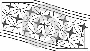 Geometric Star Pattern Decorative Art, vector design Generative AI