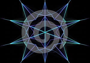 A geometric star pattern with multiple