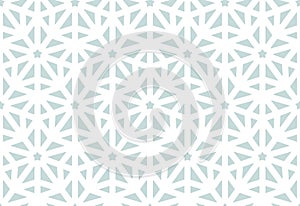 Geometric star shape seamless patern, winter abstract white wrapping paper design. Light frozen fabric pattern design. Lace style