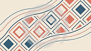 Geometric steps pattern, abstract journey, vector design Generative AI