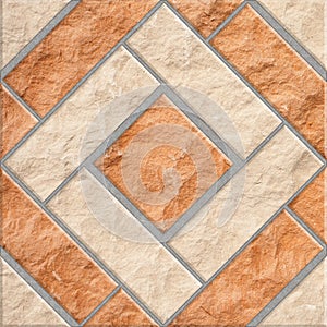 Geometric Stone Tile Pattern