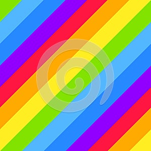 Geometric striped seamless background, bright rainbow spectrum colors