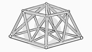 Geometric structure outline framework abstract design vector design Generative AI