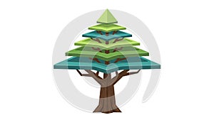 And clean lines, with a white background to emphasize the tree s