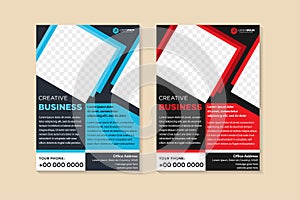 Geometric Template vector design for Brochure, Annual Report, Magazine, Poster, Corporate Presentation