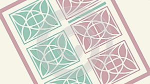 Geometric tile pattern design, decorative floor or wall vector design Generative AI