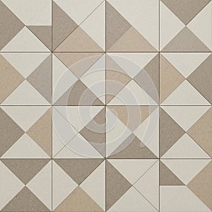 Arranged uniformly, contributing to a sense of order and modern