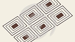 Geometric Tiled Pattern Design, Modern Abstract Background, vector design Generative AI