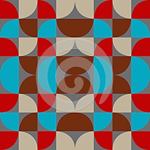 Abstract geometric tiles. Seamless Decorative graphic pattern photo