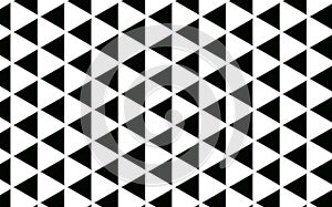 Geometric Triangle black and white Pattern abstract background w