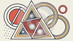 Geometric triangle design, abstract pattern for modern backgrounds and art vector design Generative AI