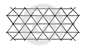 Geometric Triangle Grid Pattern Abstract Design, vector design Generative AI