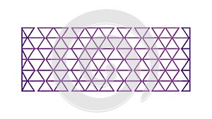 Geometric Triangle Grid Pattern in Purple, vector design Generative AI
