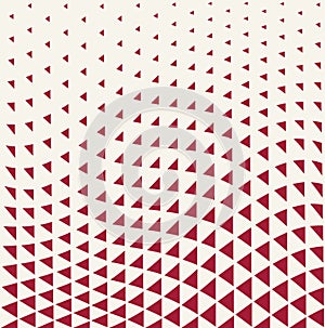 Geometric triangle halftone minimal pattern vector background